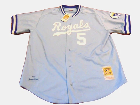 MITCHELL & NESS MLB 1985 KANSAS CITY ROYALS GEORGE BRETT AUTHENTIC JERSEY 3XL 56 Cover