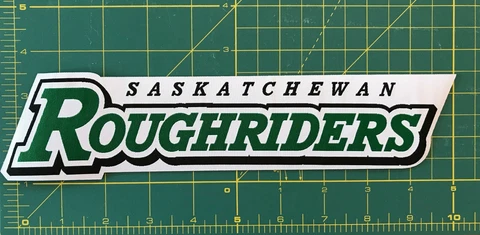 Saskatchewan Roughriders A Wordmark Woven Label Large CFL Patch Jersey Cover