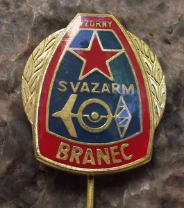 Svazarm Czech Army War Reserves Excellent Recruit Military Award Pin Badge - Picture 1 of 4