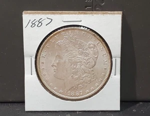 1887 Morgan Silver Dollar - Picture 1 of 2