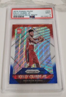 2015 Panini Prizm Red White & Blue KELLY OUBRE JR RC #309 PSA 9 MINT Rookie - Image 1 of 2