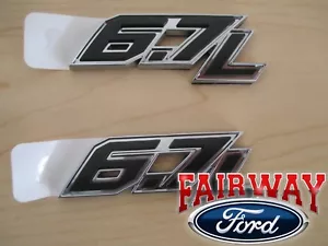 17 thru 22 Super Duty OEM Genuine Ford 6.7L Door Emblems PAIR OF 2 Both RH & LH - Picture 1 of 4