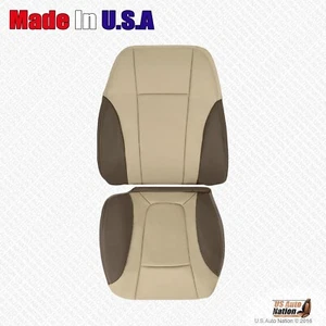 Driver Bottom & Top Leather Cover 2 Tone Tan For 2002 - 2004 Chevy Trailblazer - Imagen 1 de 5