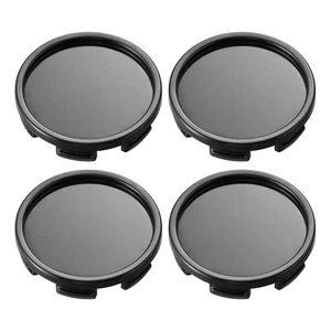 4pcs Cache Moyeu 58mm Diamètre 6 Clips Auto Voiture Moyeu Capuchons Base Noir - Photo 1 sur 8
