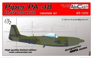 1/72 AIRCAST MODELS RESIN 72032; PIPER PA-28 ENFORCER Conversion (for Airfix) - Foto 1 di 3