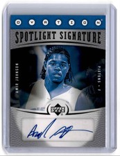 2006-07 Upper Deck Ovation Spotlight Signature Amir Johnson Auto Detroit Pistons