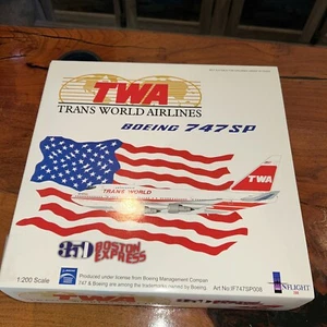 Boeing 747SP TWA Trans World 350 Boston Express Inflight200 1:200 New - Picture 1 of 8
