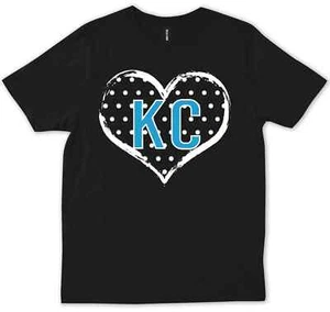 Kansas City Shirt Women, KC Heart Shirts, Kansas City Gift T-shirt - Picture 1 of 8