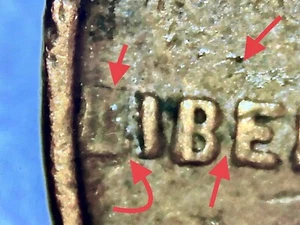 1949-D Lincoln Wheat Cent Penny Lamination Error Coin~ DDO - Picture 1 of 9