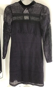 Topshop Purple Lace Dress Size 8 Petite - Picture 1 of 10