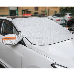 Winter Magnetic Car Windshield Cover Protector Snow Ice Frost Guard Sun Shade - Picture 1 of 13