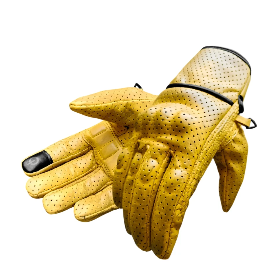 Guanti da moto estivi in pelle Stechmoto ST 1710 AIR Vintage Custom e Café Race - Immagine 1 di 1