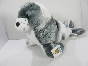 Goffa Seal Sea Lion Grey Tie Dye 14" Plush Soft Stuffed Animal w/Tag - Picture 1 of 9