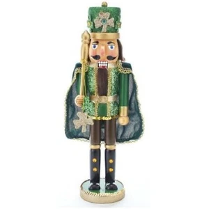 Irish Wood Christmas Nutcracker With Cape 15 Inch F2003 New - Picture 1 of 7