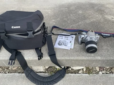 Canon EOS Rebel Ti Camera. Instruction Book & Paperwork, Canvas Canon Bag, Minty - Image 1 of 4