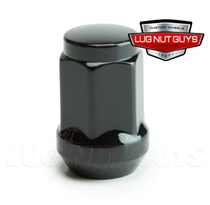 1 Lug Nut Bulge Acorn 12x1.5 Black Chevrolet Buick Pontiac GM - M12x1.5 - Picture 1 of 1