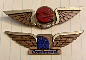 VNTG Continental Airlines Junior Pilot Plastic Flight Wings Lot of  2 - Picture 1 of 3