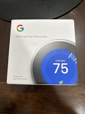 Nest 3rd Generation Programmable Thermostat T3008US - Stainless Steel - Image 1 of 3