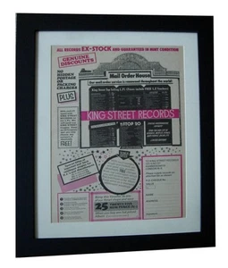 KINGS STREET RECORDS+POSTER+AD+CLASSIC FRAMED RARE ORIGINAL 1971+FAST WORLD SHIP - Picture 1 of 7
