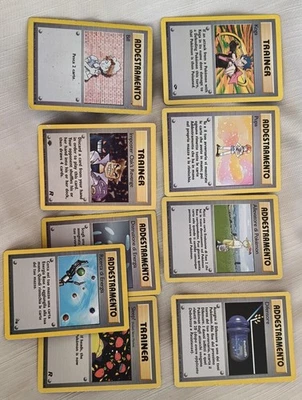 set 15 carte pokemon ADDESTRAMENTO RARE ENERGIA  FOSSIL GYM BASE JUNGLE - Immagine 1 di 4