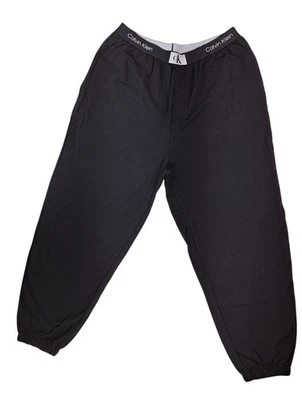 Calvin Klein Black Sleepwear Pants Women Medium Joggers Lounge New QS6943-001 - Image 1 of 4