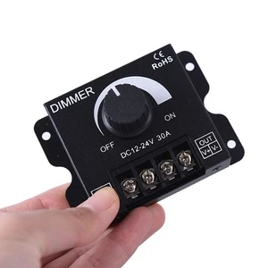 DC 12v/24v 30a led switch dimmer controller for led strip single color blac.t2 - Picture 1 of 8