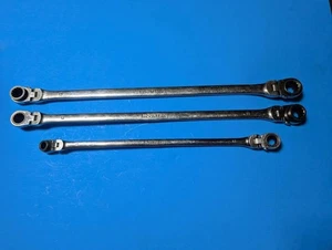 Metric Long Double Box Reversible Flex Head Wrench lot - Picture 1 of 7