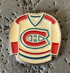 Prendedor de hockey Montreal Canadiens camiseta blanca de la NHL - Imagen 1 de 2