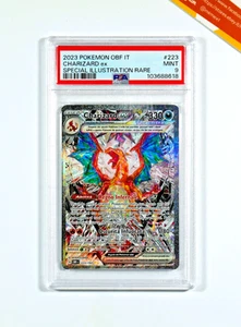Pokemon PSA 9 Charizard Ex #223 OBF IT Special Illustration Rare 2023 Italiano - Photo 1/3