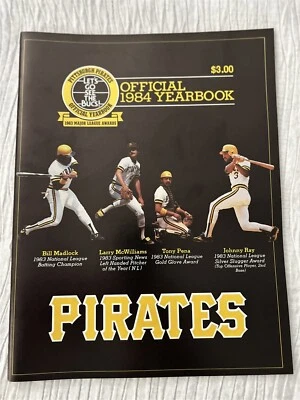 1984 PITTSBURGH PIRATES Yearbook BILL MADLOCK Tony PENA Bobby BONILLA Johnny RAY - Image 1 of 2