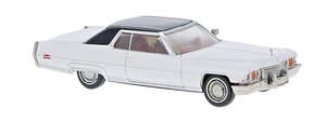Brekina 18129 Cadillac Coupe deVille, weiss / dunkelblau, 1972, H0, Neu 2025 - Bild 1 von 1