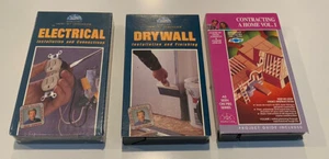 Hometime PBS Electrical Drywall Contracting A Home Step-By-Step 3 VHS 1 Unopened - Picture 1 of 7