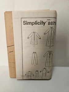 SIMPLICITY 8875 Size 18-20 CAFTAN ROBE & PANTS PATTERN NO OUTER ENVELOPE - Picture 1 of 2