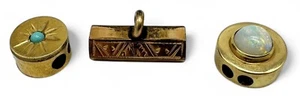3 Antique Victorian 10K Charms - Picture 1 of 3