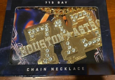 Houston Astros 713 Jewelry Chain AND Jersey! - Image 1 of 3