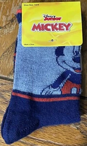 Toddler Crew Socks - Boys Size 10+ (Dark Blue) Mickey Mouse - Disney Jr. NIB - Picture 1 of 2