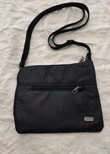 PACSAFE Citysafe Anti-Thief Bag | Black Polyester | Cross Body Shoulder Bag NWOT - Picture 1 of 4