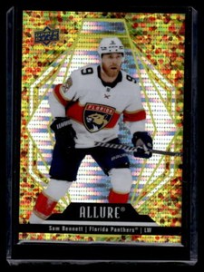 Sam Bennett 2022 UD Allure Gold Glitter Bomb /199  #63 Florida Panthers
