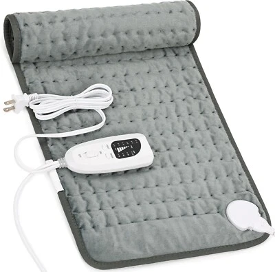 Electric Heating Pad For Back Pain & Cramps Relief 12"x24"6 Level Auto Shut Off - Image 1 of 4
