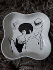 The Beardsley Collection Poole Pottery Quatrefoil Shaped Trinket Dish 1979
