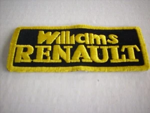  TOPPA  PATCH in tessuto WILLIAMS RENAULT.Formula 1 VINTAGE ANNI 80 - Imagen 1 de 1