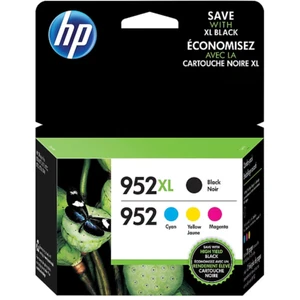HP 952XL/952 Black High Yield and Cyan/Magenta/Yellow Ink Carts NEW - Bild 1 von 6