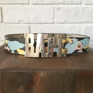 BAPE Cotton Candy Camo Ledergürtel Multi Camo NIGO A Bathing Ape Größe L - Bild 1 von 7