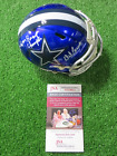 Dd Lewis Dallas Cowboys Signed Riddell Flash Mini Helmet W/2Xsuperbowlchamp Jsa