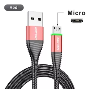 LED 3A Type C Cable Micro USB Fast Charging Cord Wire For Samsung S23 - Picture 1 of 12