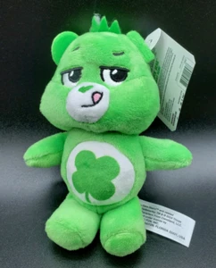 2024 Care Bears "Good Luck🍀Bear" Plush Backpack Clip 6" - NWT - Picture 1 of 6