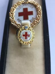 Deutsches Rotes Kreuz Pin und Nadel in Gold 60 Jahre - Bild 1 von 6