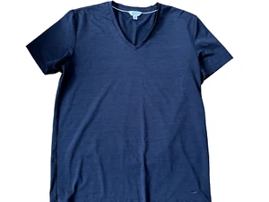 CALVIN KLEIN Extreme Slim Fit V-Neck Pullover Top Men Sz XL Black Color - Picture 1 of 4