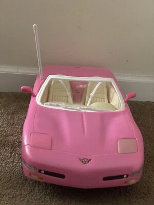 Barbie Convertible Corvette Rosa (Sin Control Remoto) Coche de Juguete 2001 Mattel  Foto 1 de 4