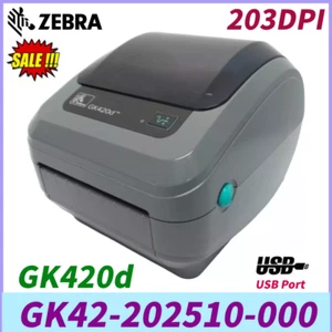 Zebra GK420D Direct Thermal Barcode Label Printer 203dpi USB GK42-202510-001 - Picture 1 of 10